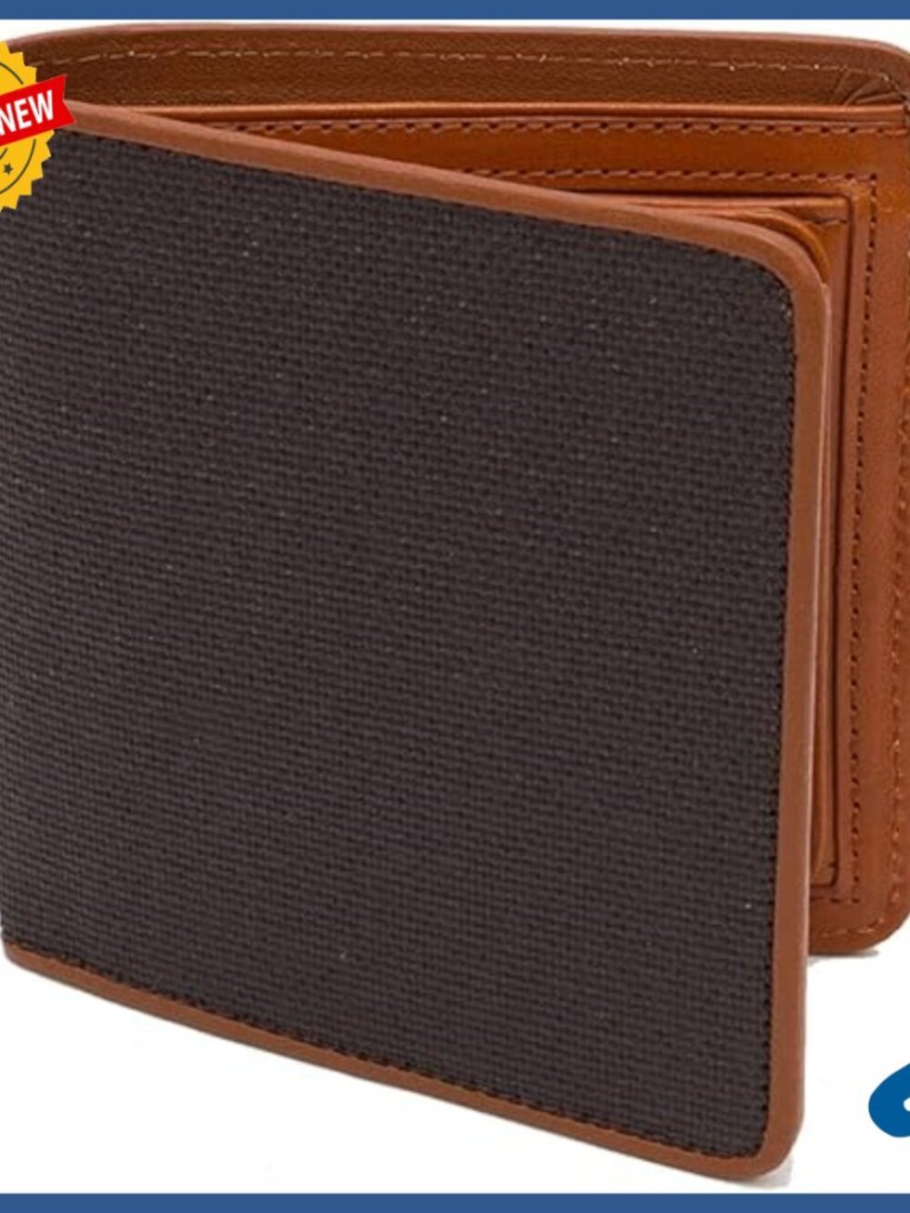 Men's Italian Leather Bifold Wallet with Coin Purse, Thin Design, Gift Box